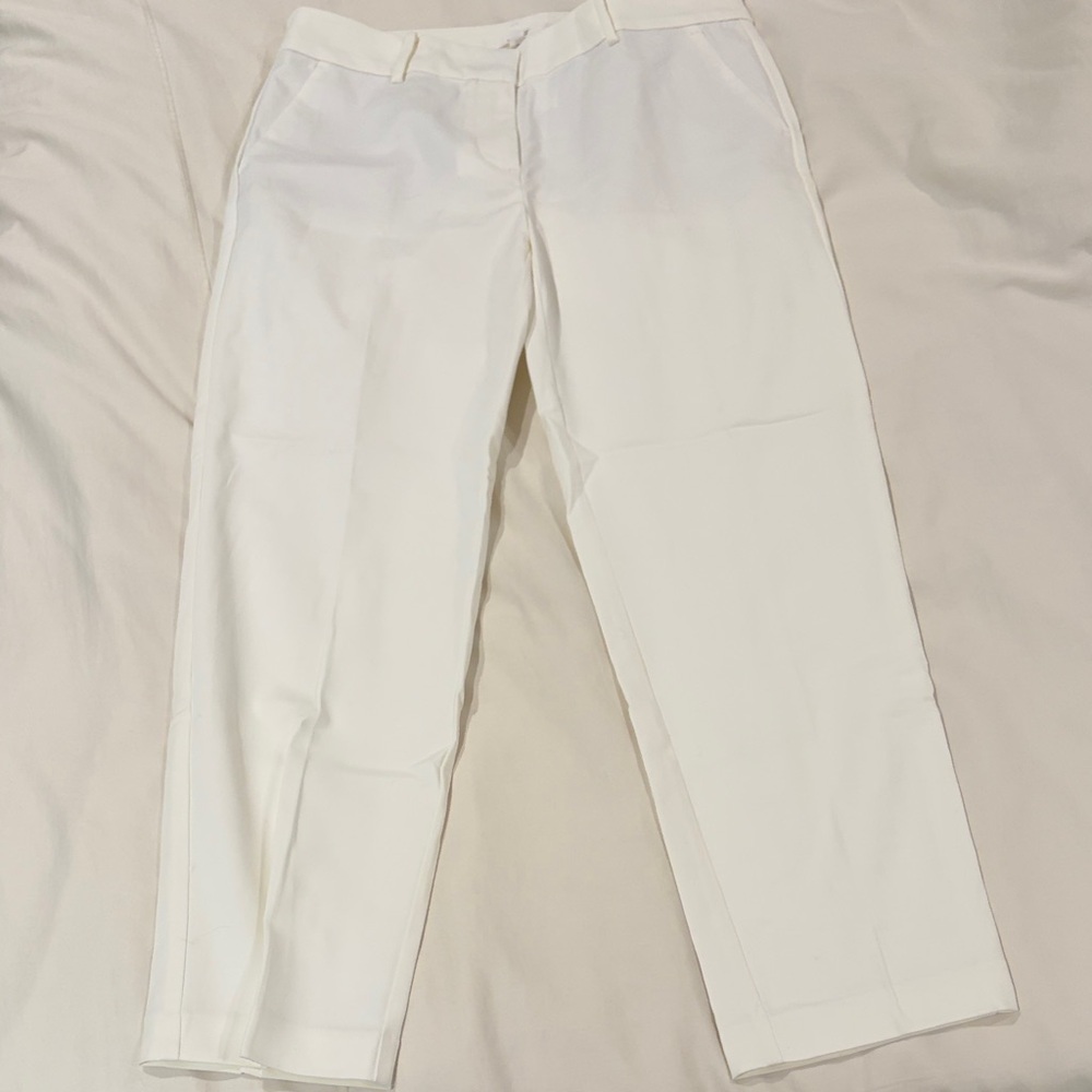 Women’s Cropped White Pants